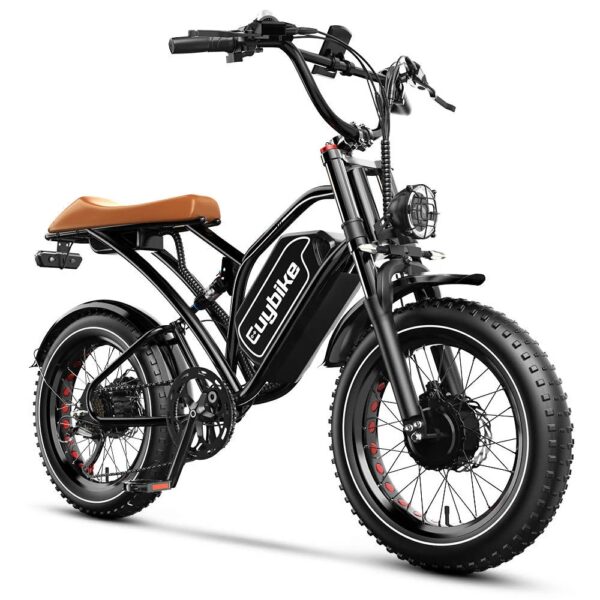 Euybike S4 Pro Max Dual Motor Long Range Moped-Style Electric Bike eBike 1000Wx2 Motors 52V 30Ah